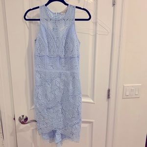 Women’s Light blue lace mini dress size small